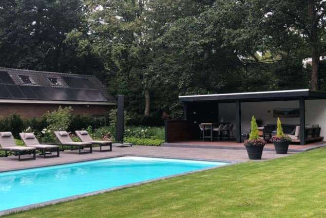 Poolhouse tuinoverkapping Eindhoven Waalre