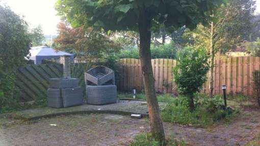 de oude tuin toen wij het aantroffen